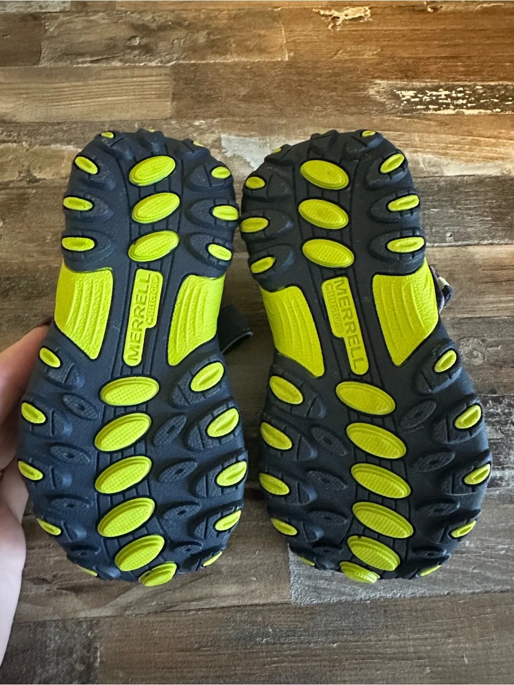 Merrell Kids Navy and Yellow Water Sandals